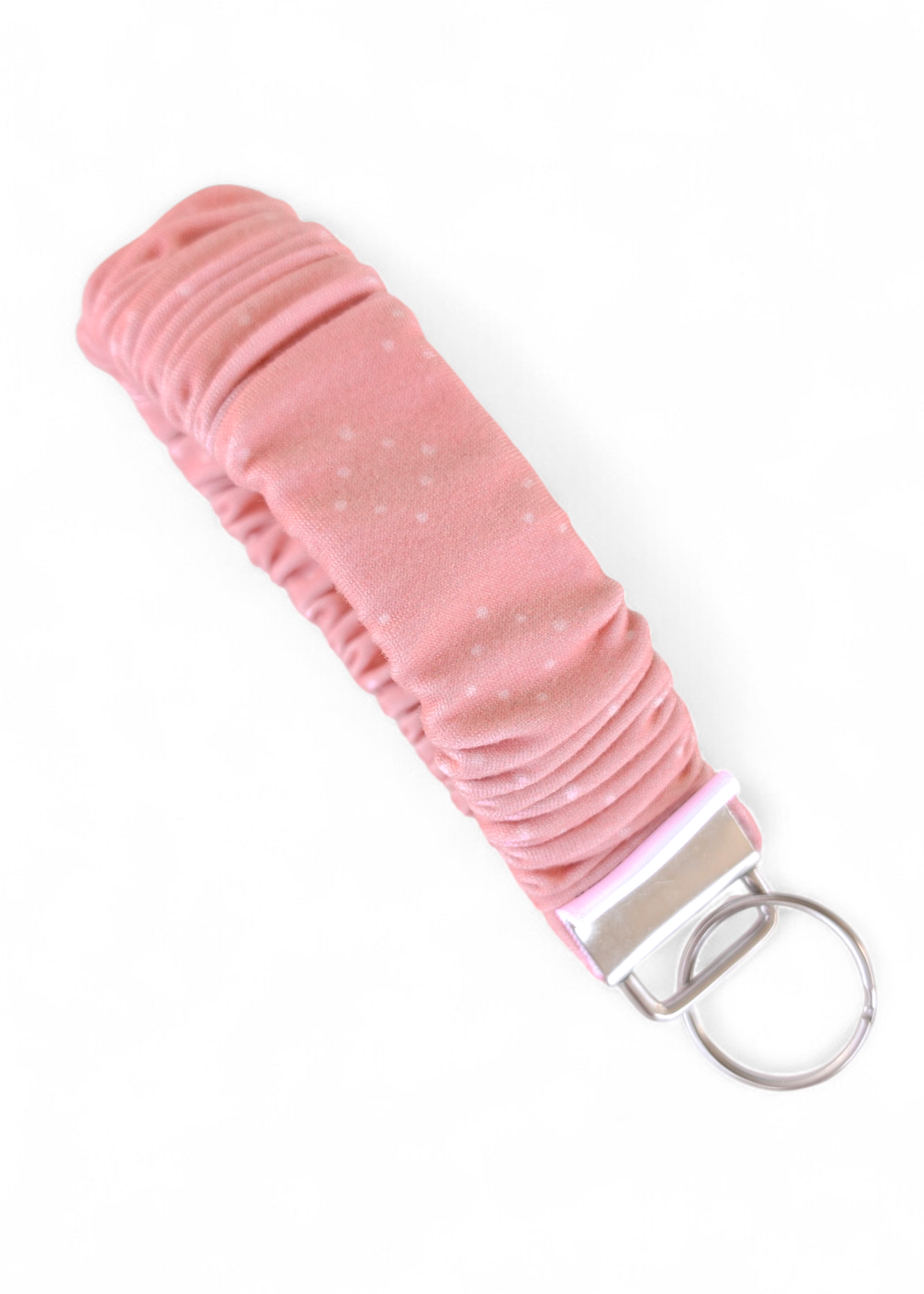 Blush Polkadots Wristlet