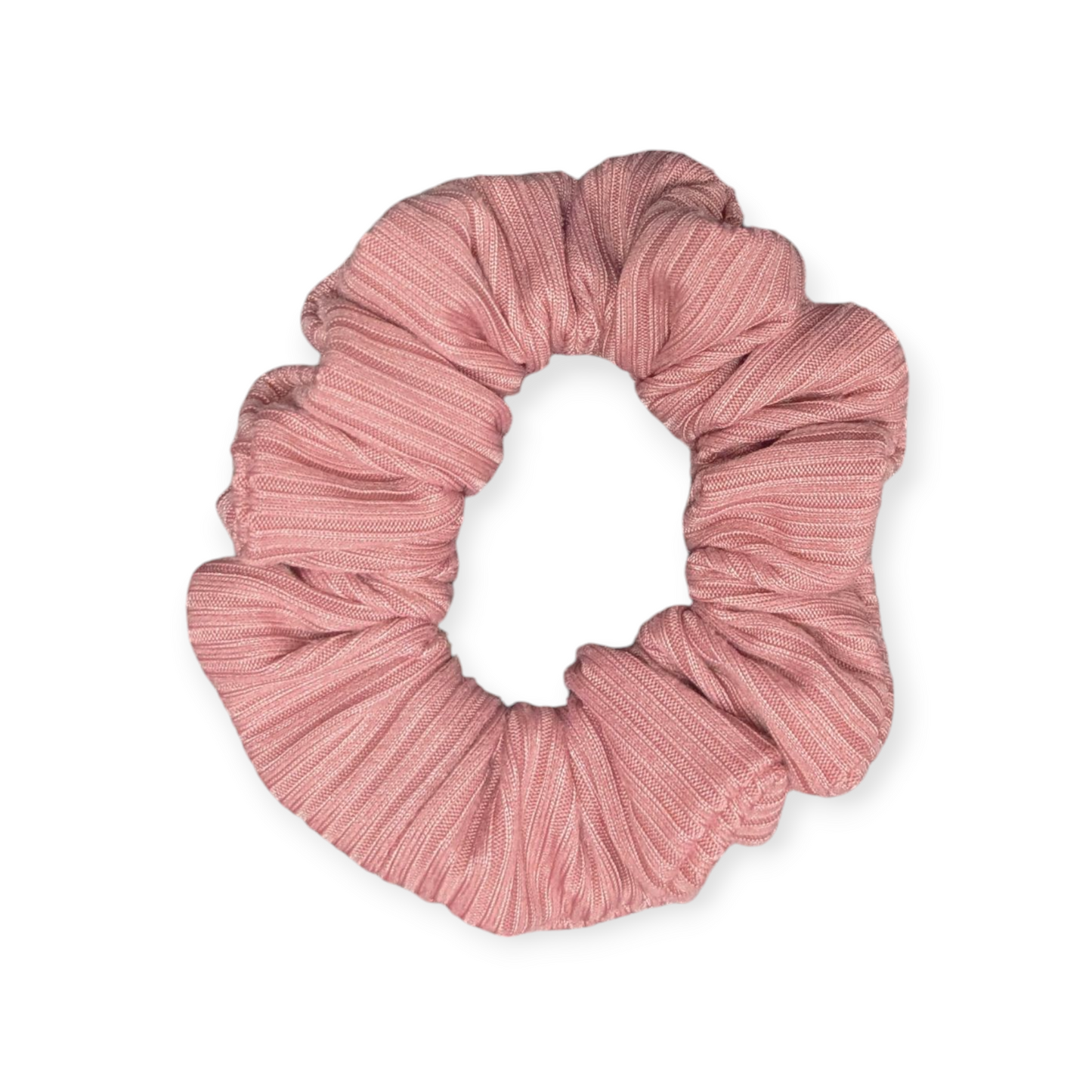 Mauve Rib Scrunchie
