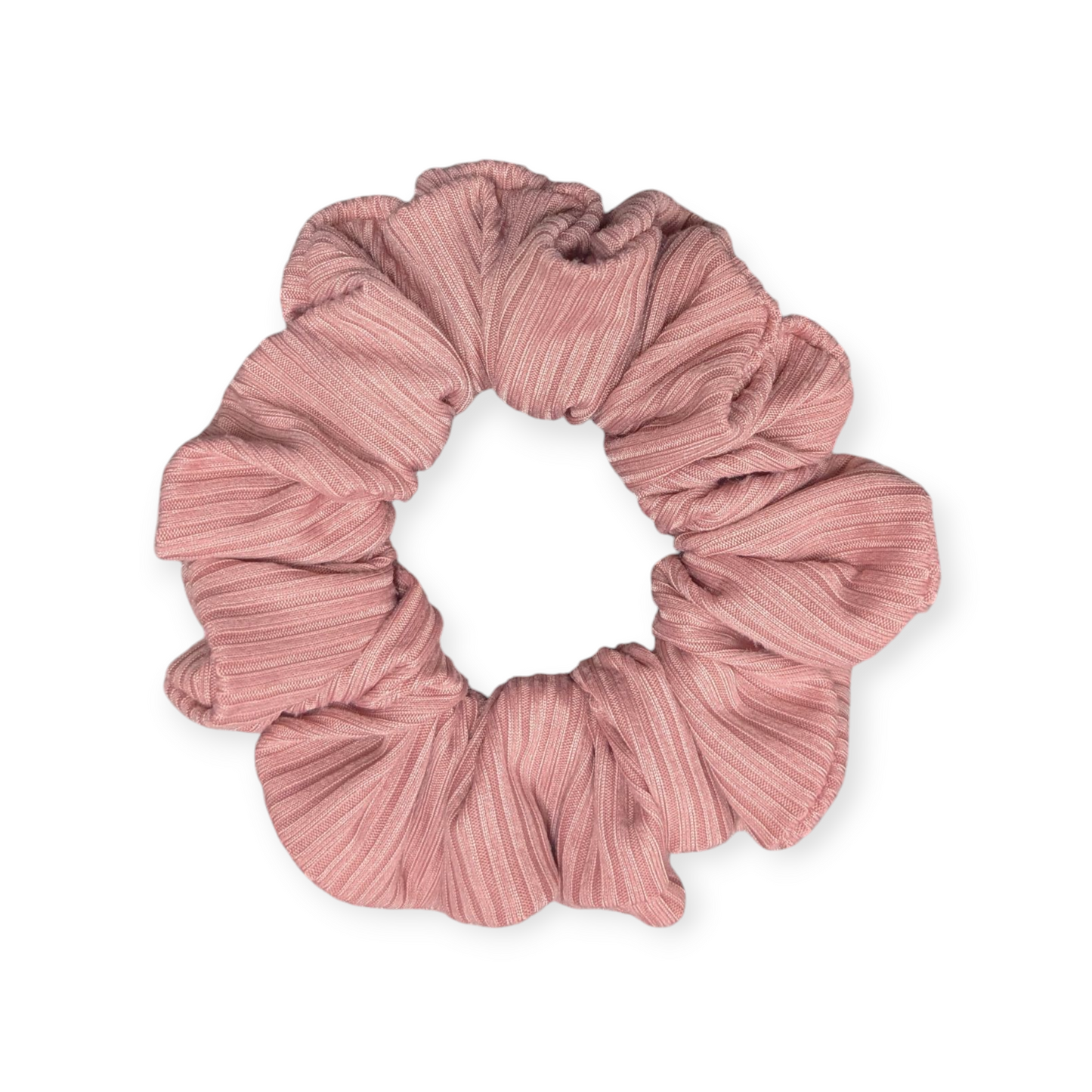 Mauve Rib Scrunchie