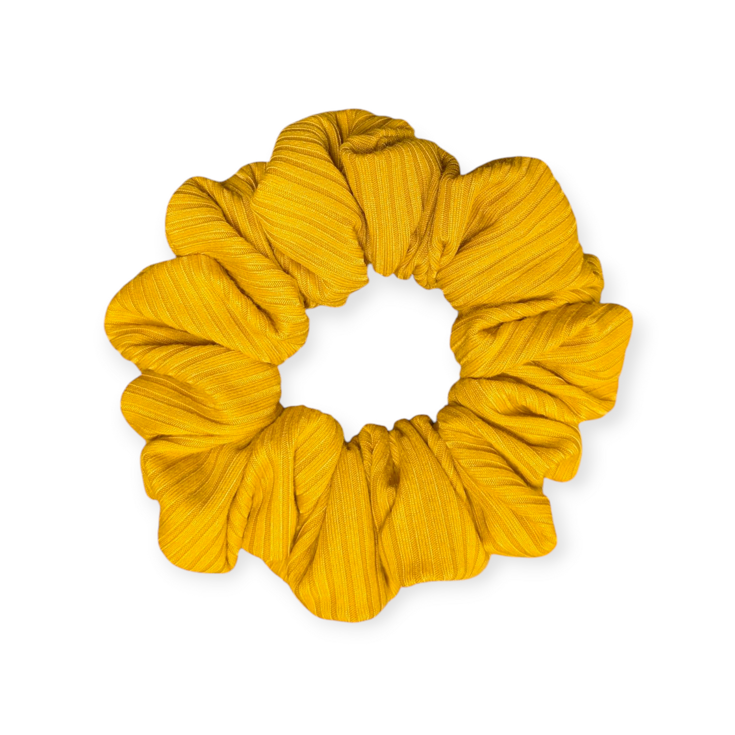 Mustard Rib Scrunchie