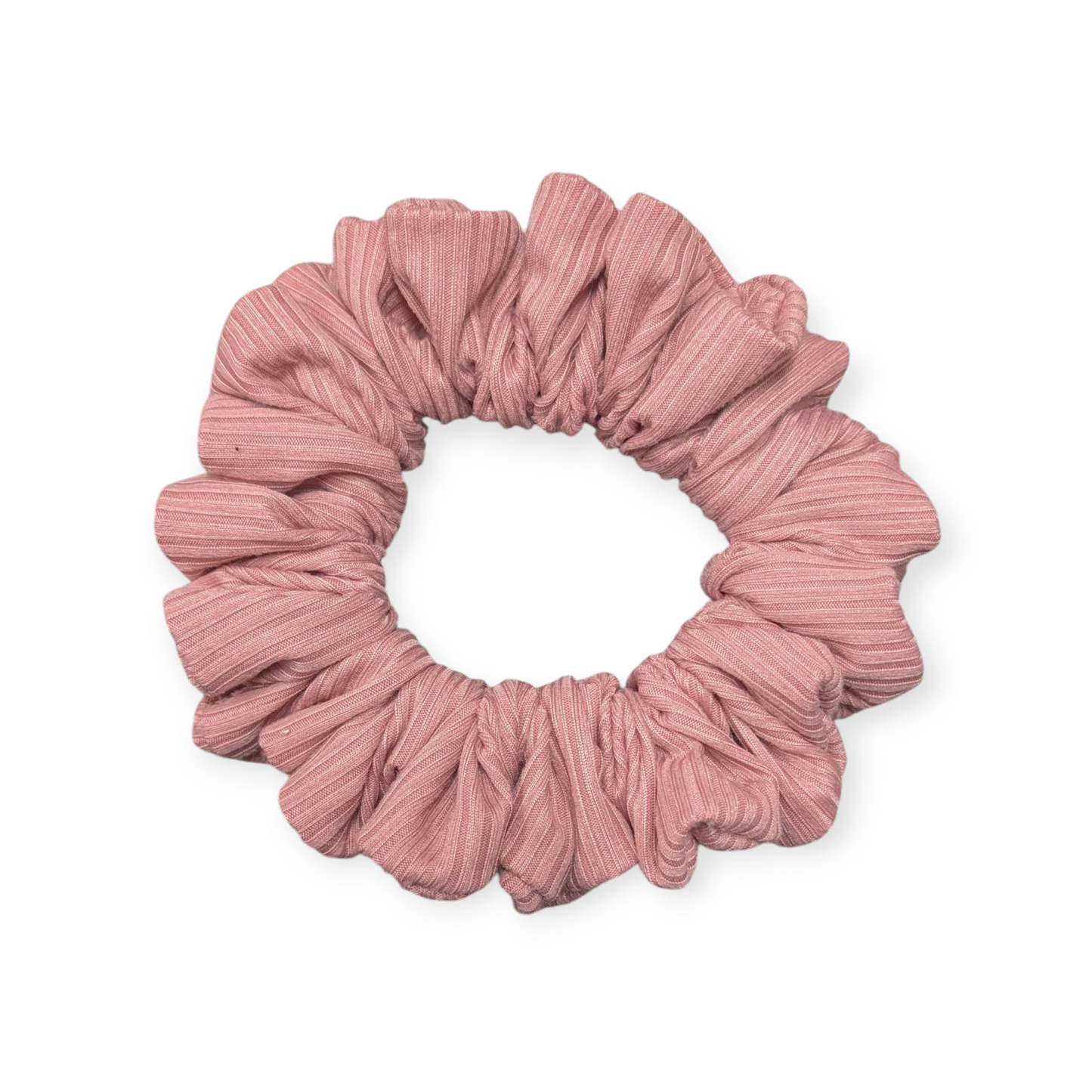 Mauve Rib Scrunchie