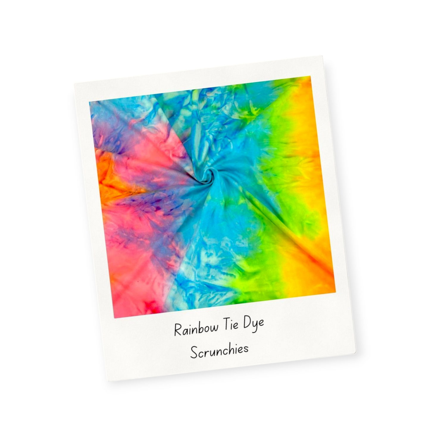 Rainbow Tie Dye Scrunchie