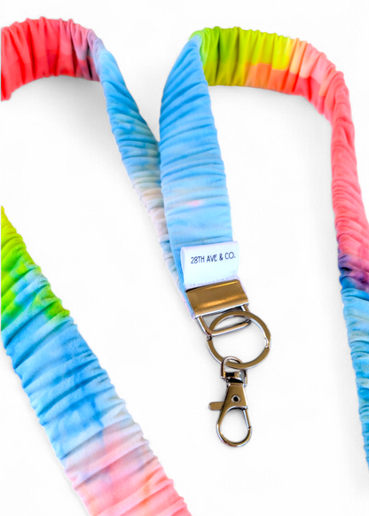 Rainbow Tie-Dye Lanyard