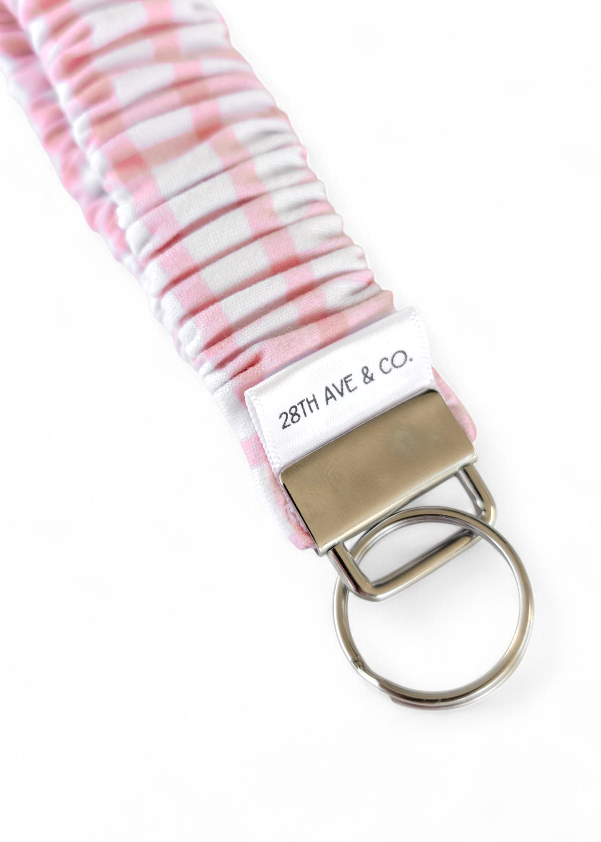 Blush Plaid Wristlet