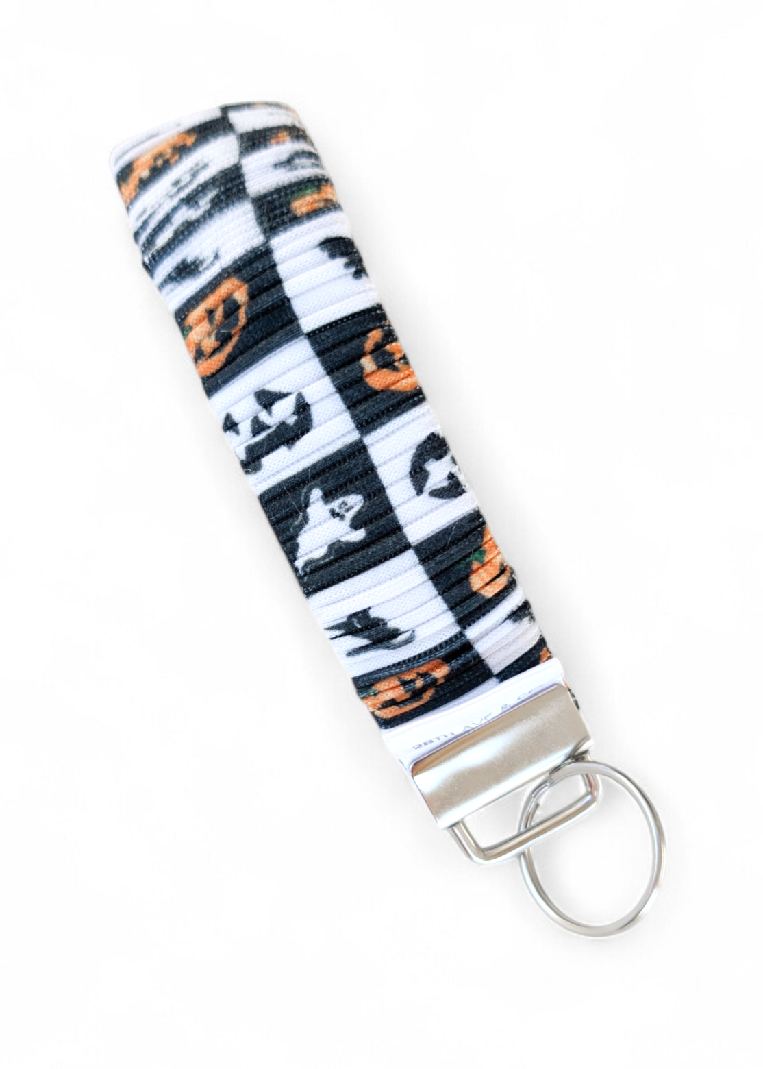 Spooky Checkered Wristlet