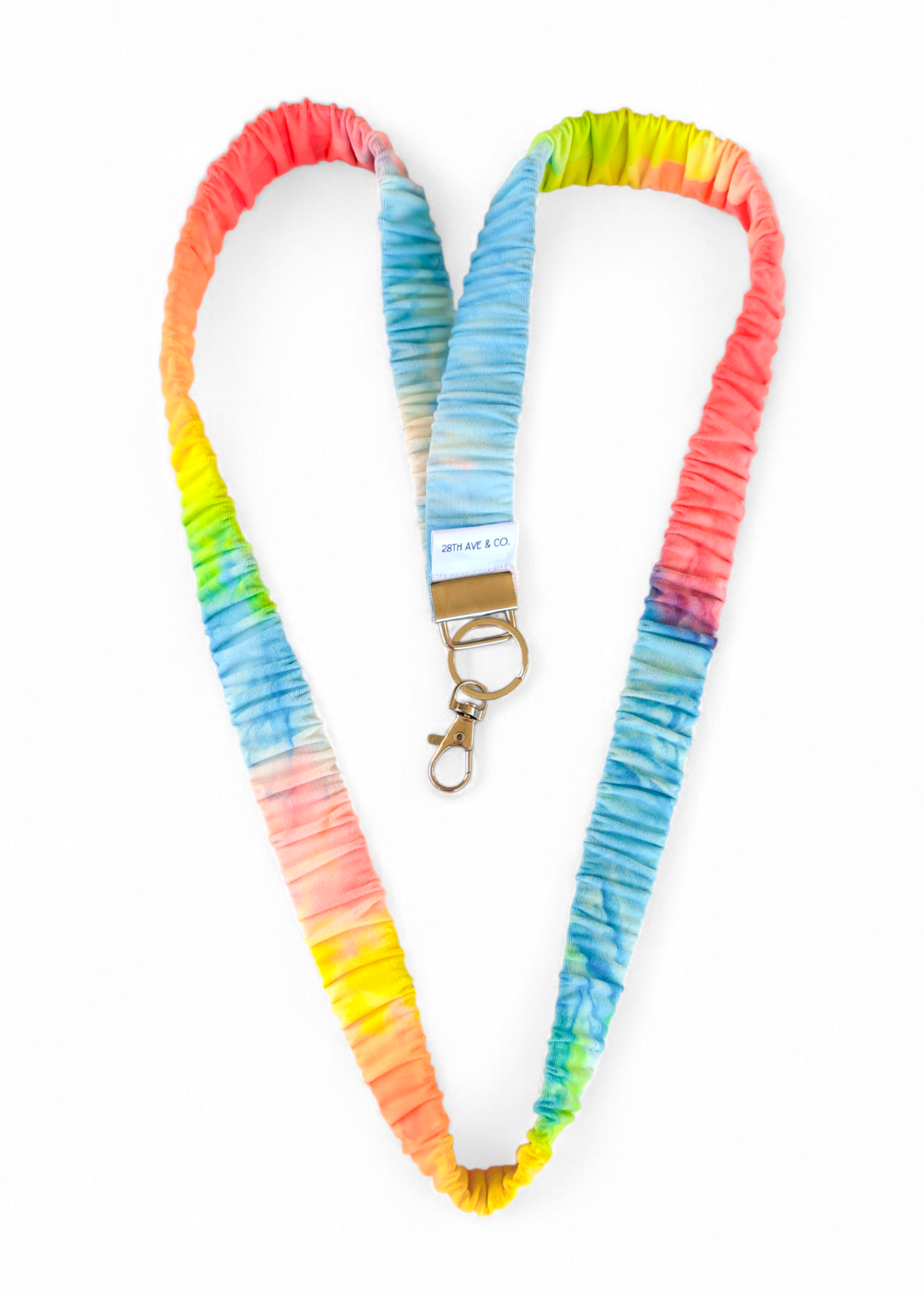 Rainbow Tie-Dye Lanyard