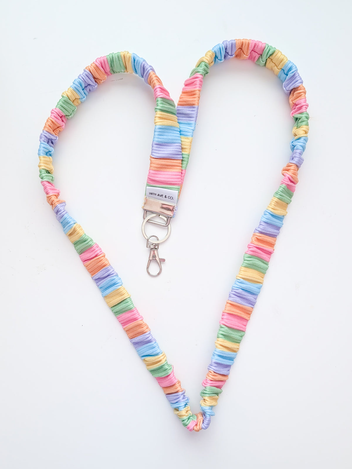 Rainbow Stripes Lanyard
