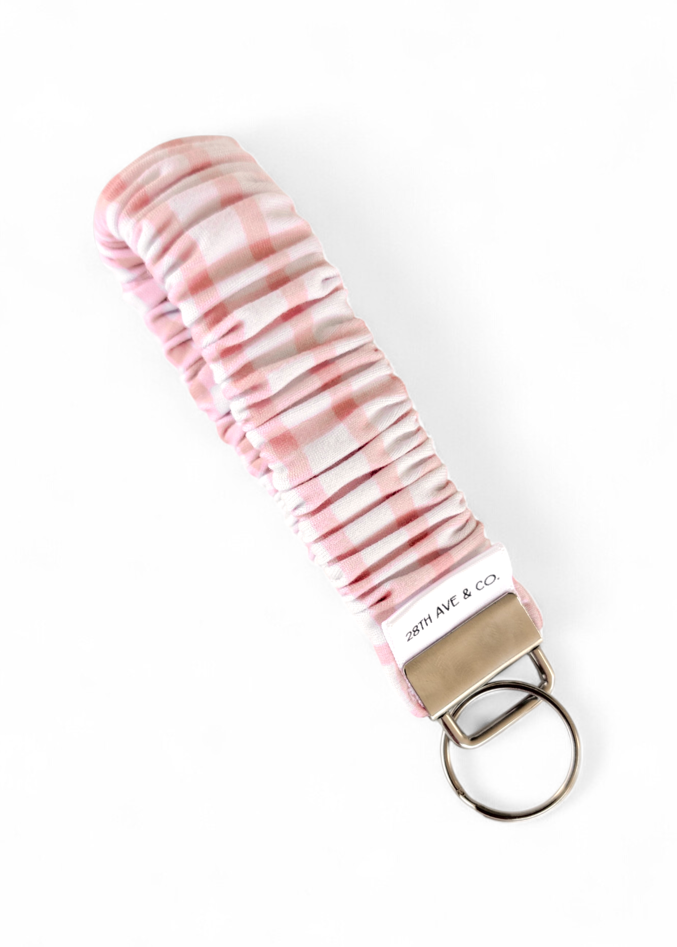 Blush Plaid Wristlet