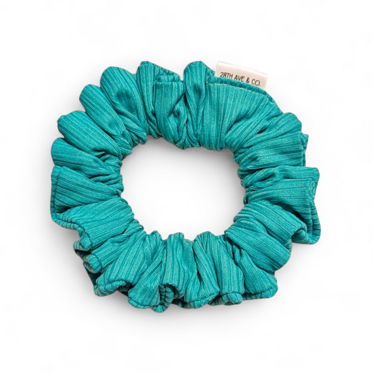 Neon Teal Scrunchie