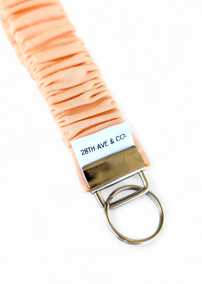 Pastel Orange Wristlet