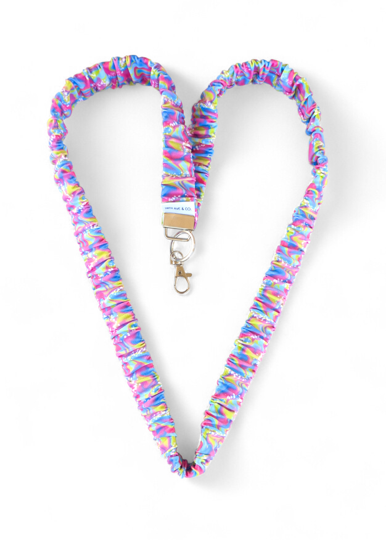 Neon Swirl Lanyard