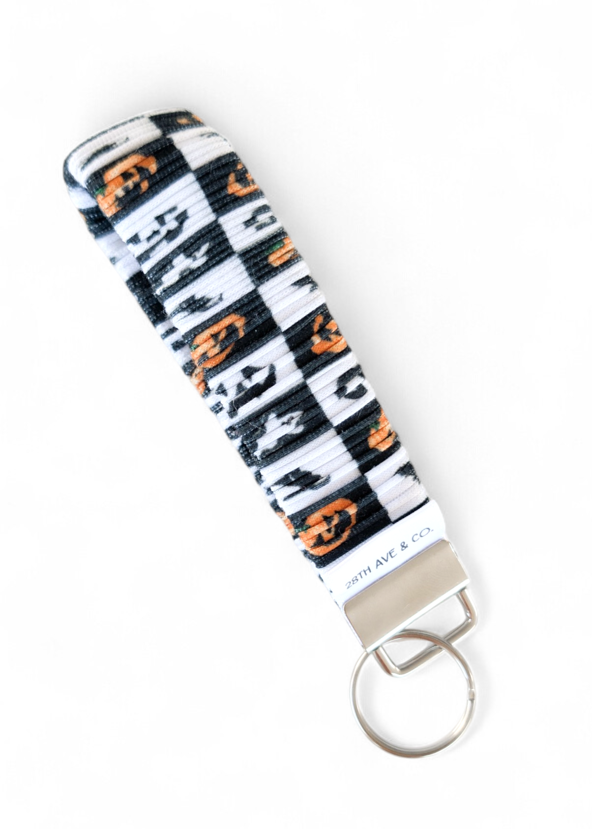 Spooky Checkered Wristlet